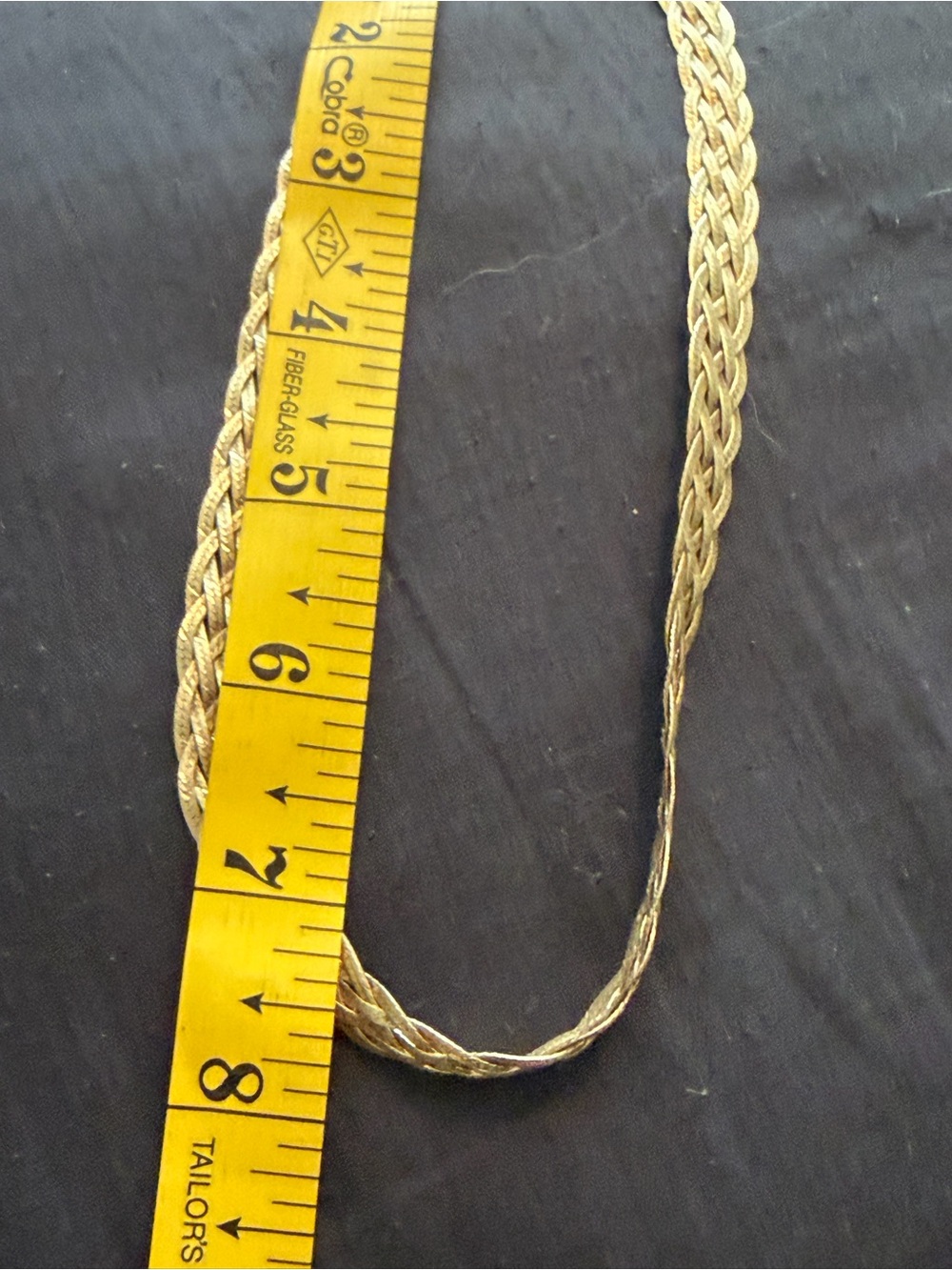 Braided sterling silver necklace 16” - Picture 4 of 6